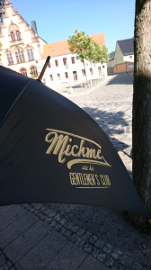 Michme Regenschirm mit Holzgriff